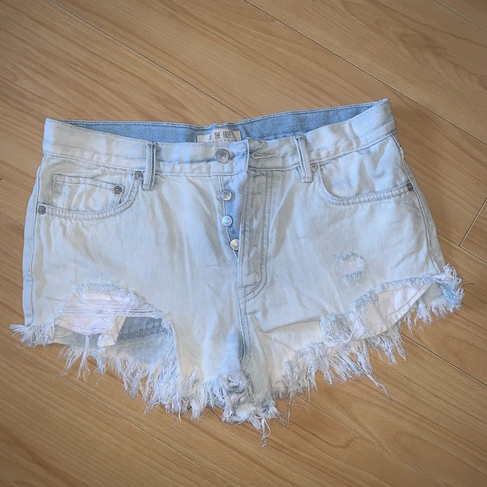 Free People Denim Cut Off Shorts